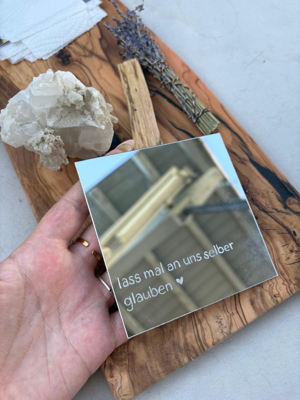 lettering mirror