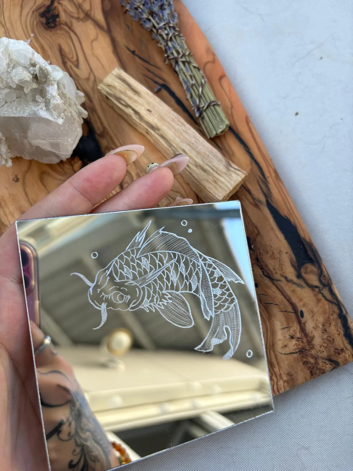 fish mirror