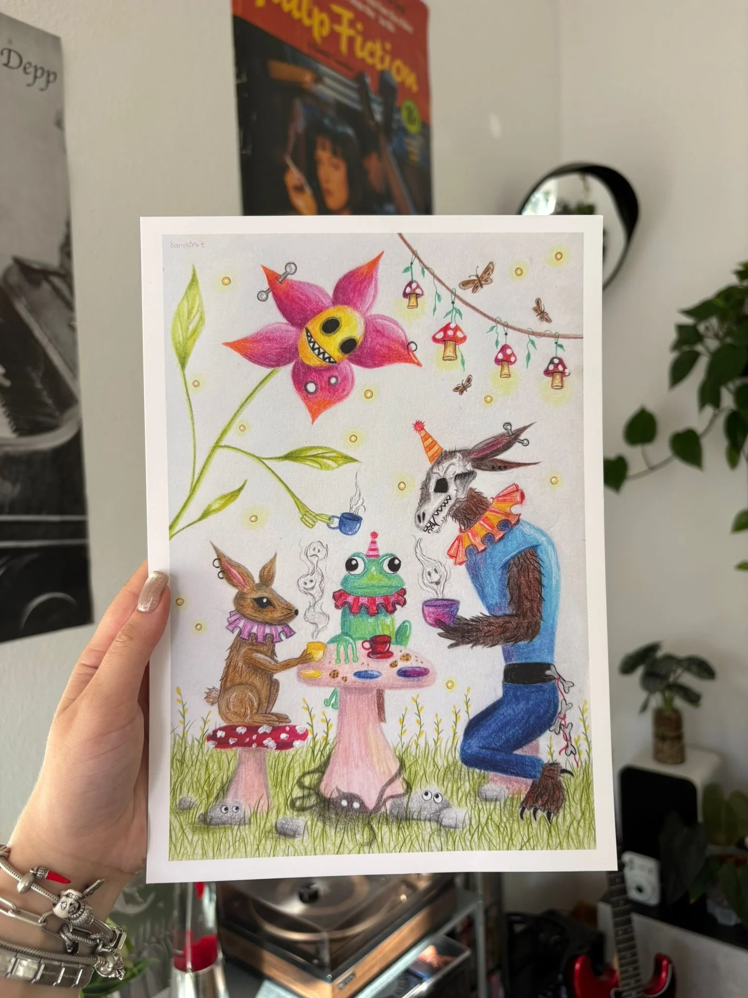 Froggys Geburtstags Teeparty print B-Ware