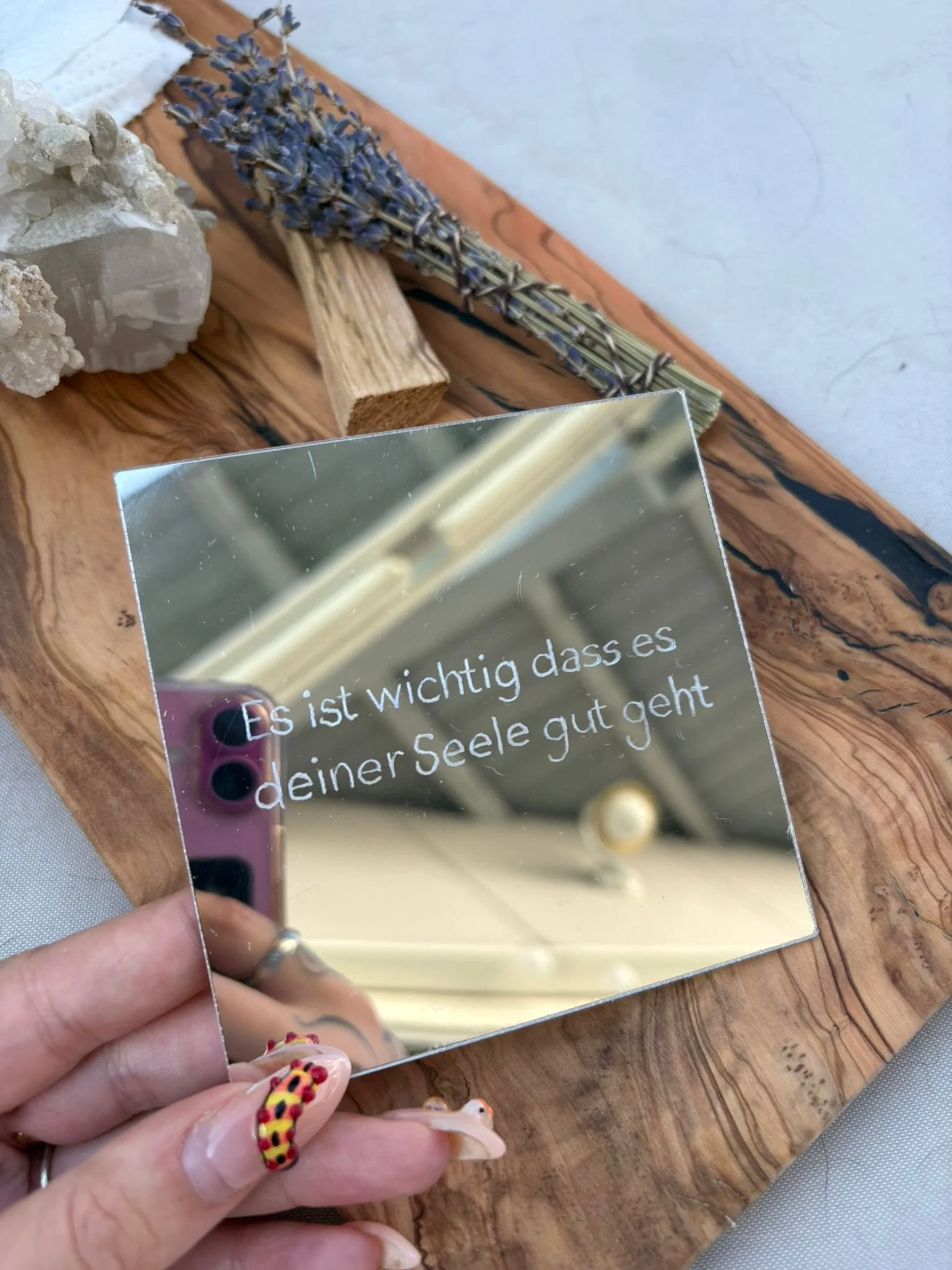 lettering mirror