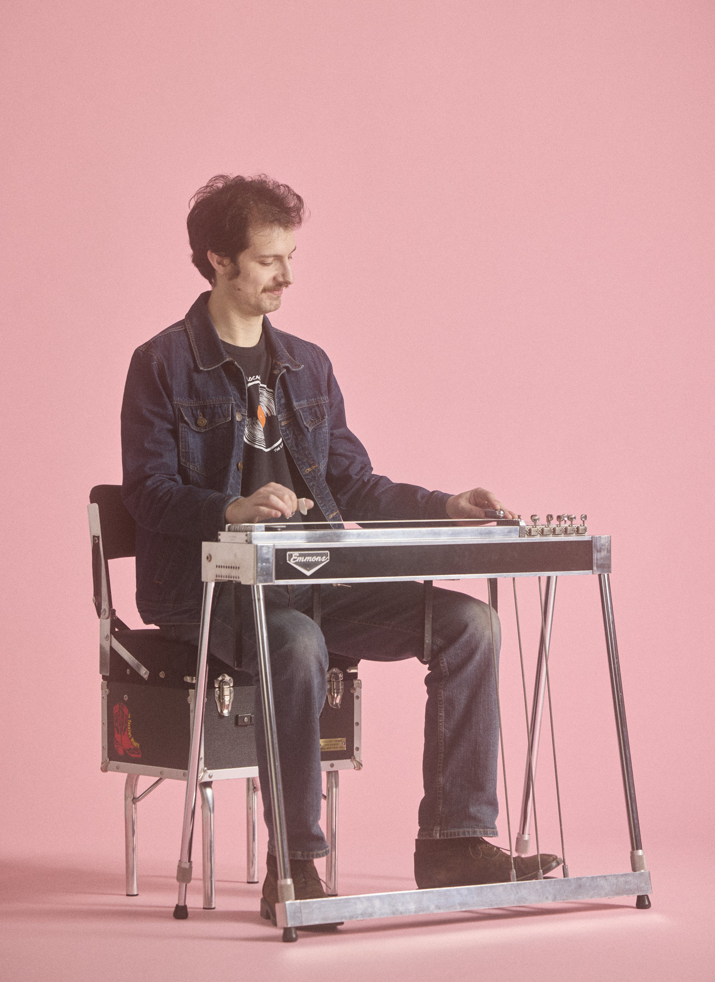 The Talking Hearts bandmate Alex Formento playing the pedal steel