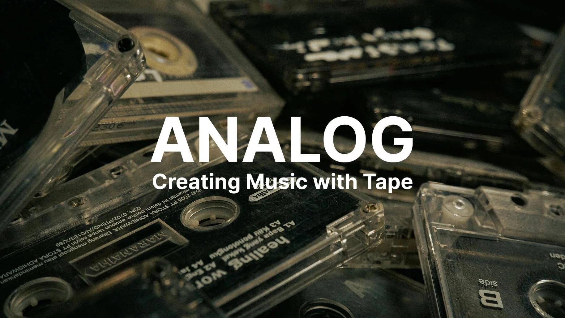 Free community workshop showing the creative bounty and limitations of making music on a vintage 8 track tape machine.