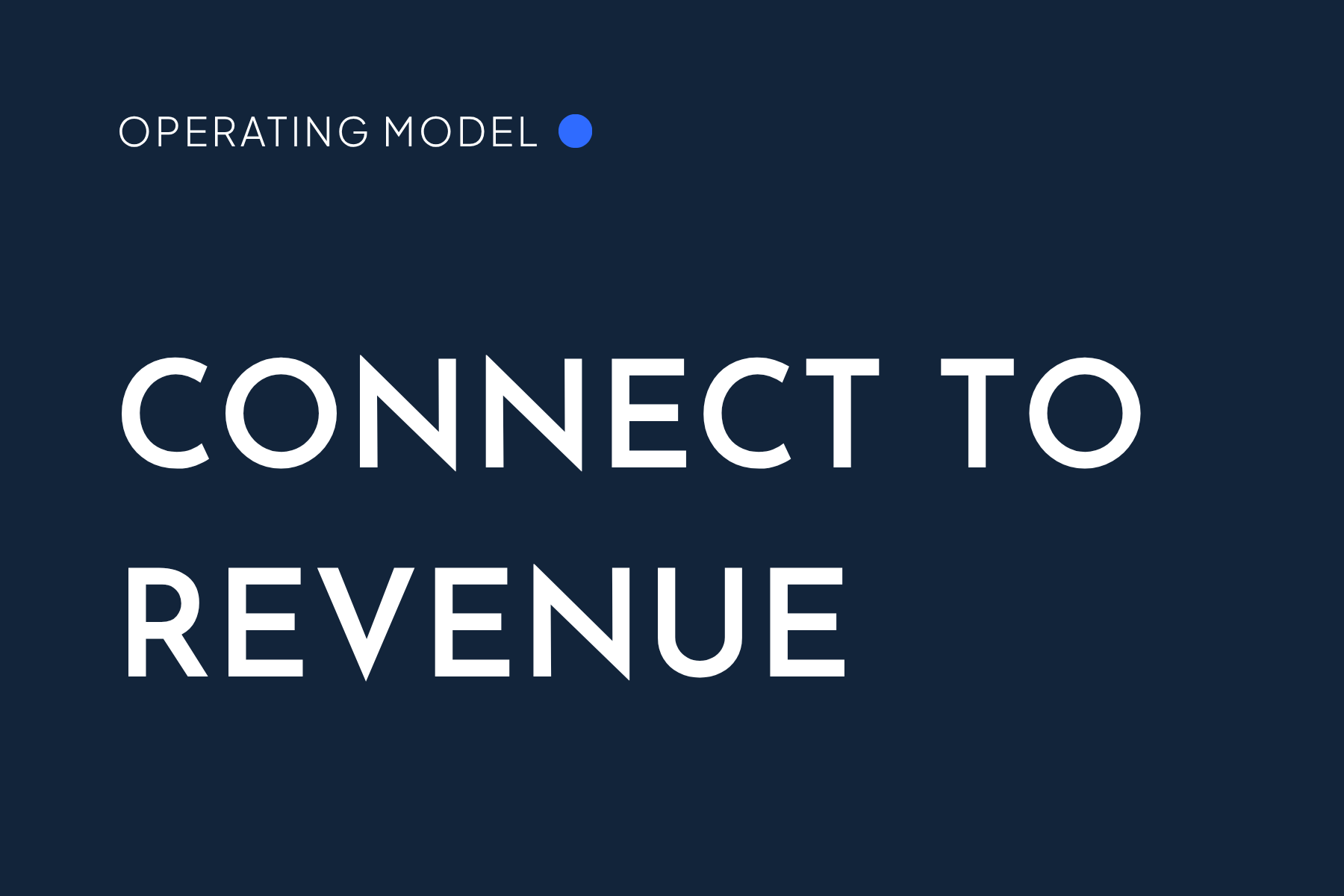 Your marketing plan is not your GTM operating model