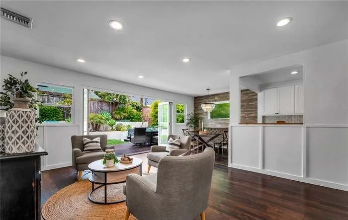 From kitchen to dining room to living room to backyard — a seamless open concept designed for effortless entertaining.