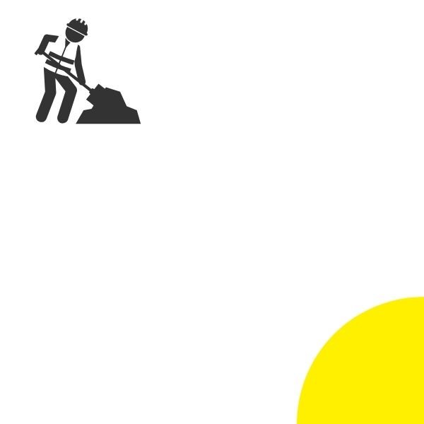 Site work affecting accessible parking spaces icon