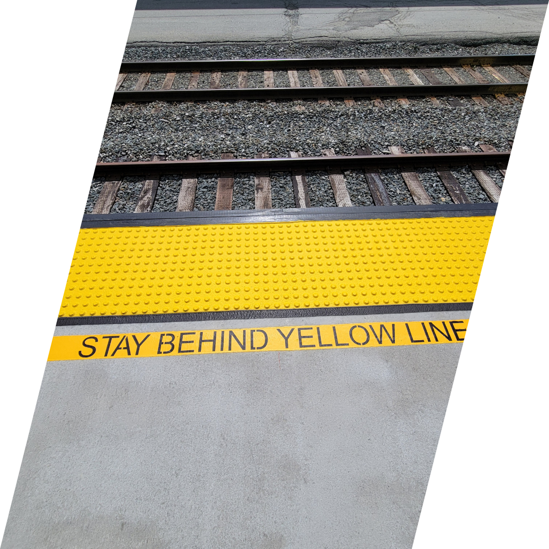 brattleboro vt line striping at amtrak station