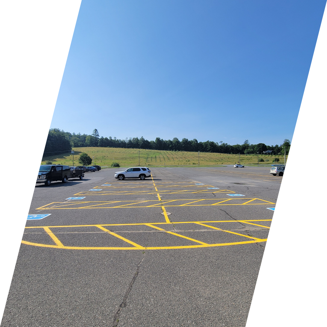 Six accessible spaces with one access aisle