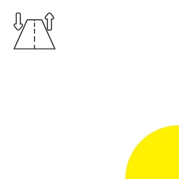 sticky note with traffic flow icon