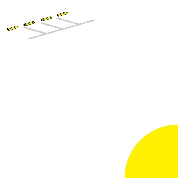 sticky note with faded parking lot lines icon