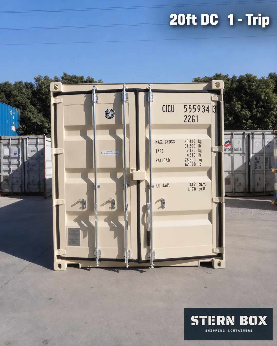 20ft  1 - Trip Shipping Container