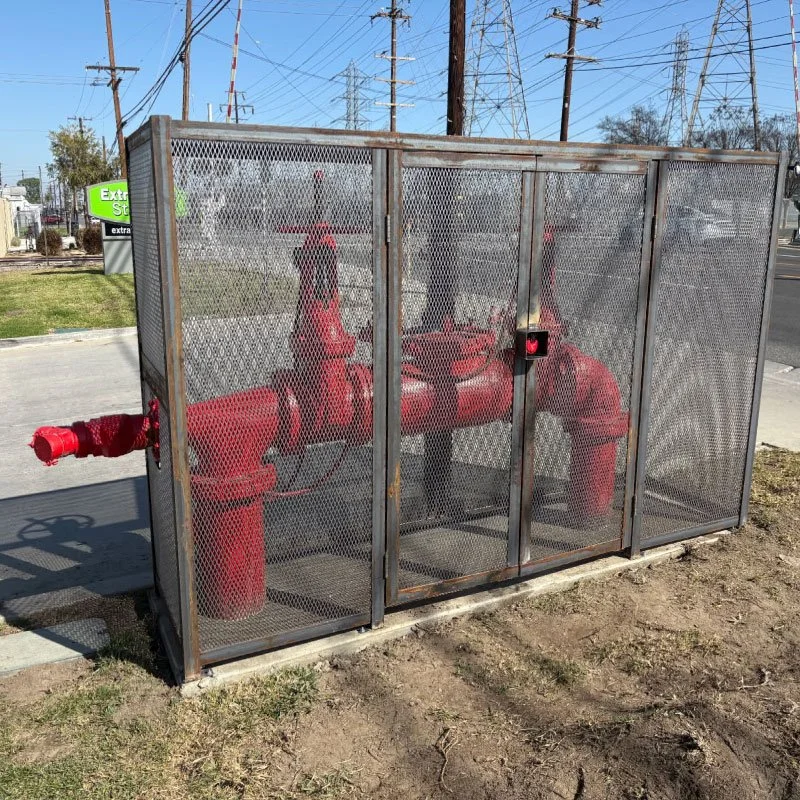 Custom fabricated utility cage