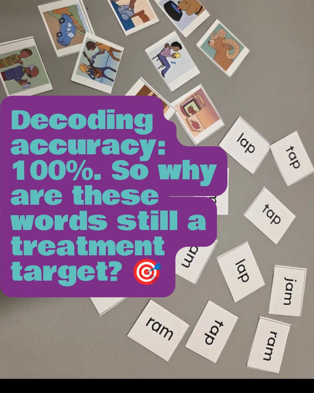 Today's activity: matching pictures to CVC words...but with a twist. 🎯

We laid out picture cards for words like tap, lap, jam, and ram. Simple enough, right? Except each word had multiple pictures to match to it.

Why? Because tap can mean a light 