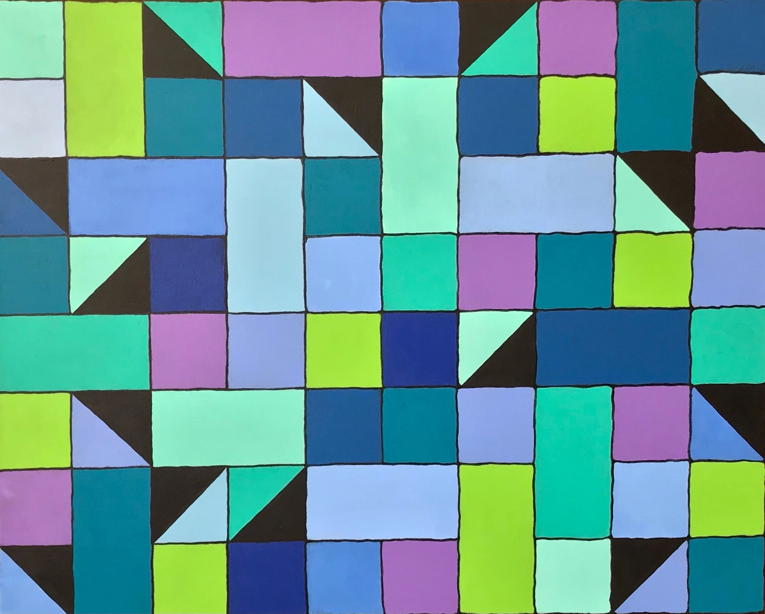 PUB WINDOW - Acrylic on stretched canvas, 30"w x 24"h x 1.5"d