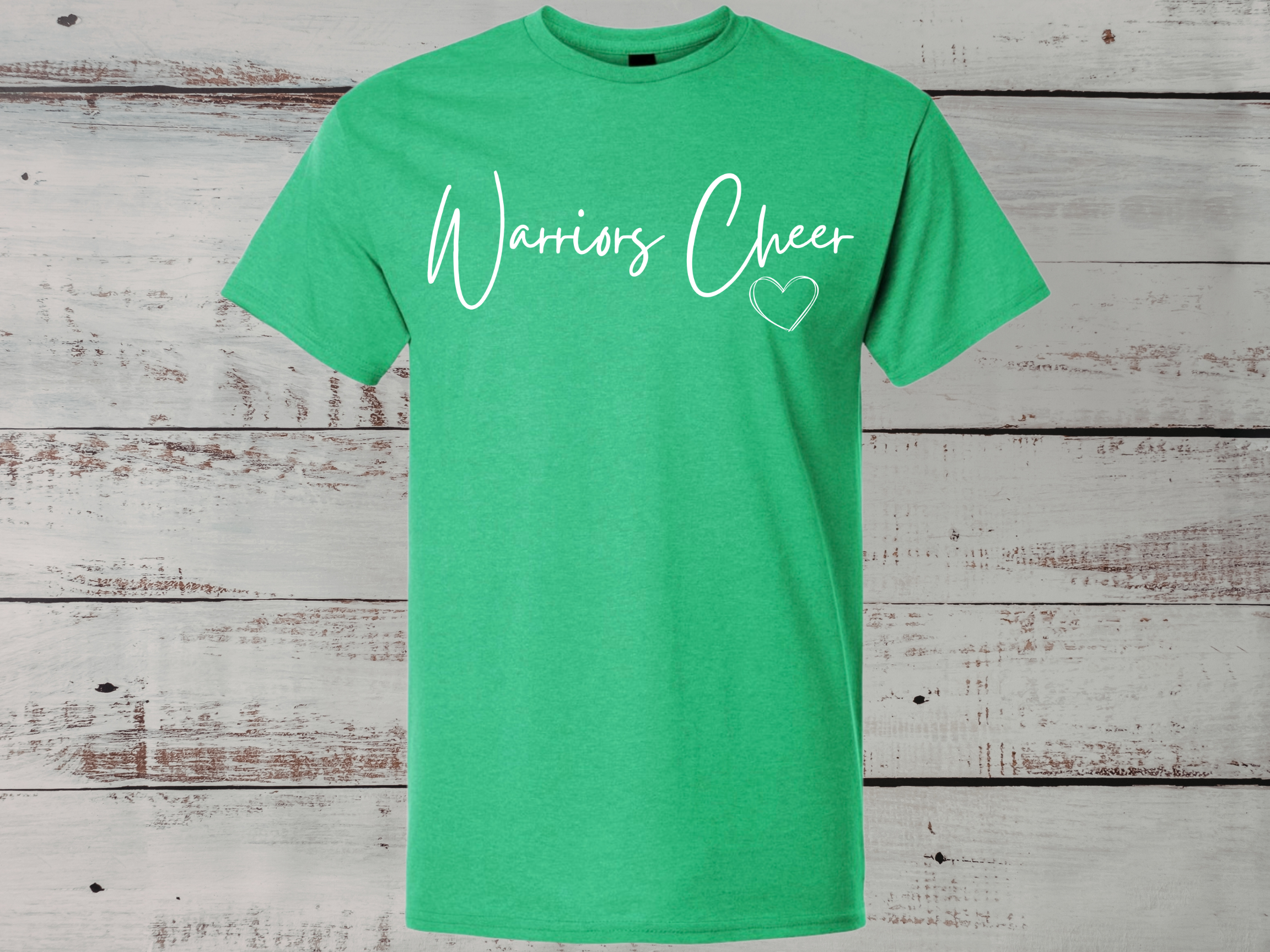 Warriors Cheer Script Tee