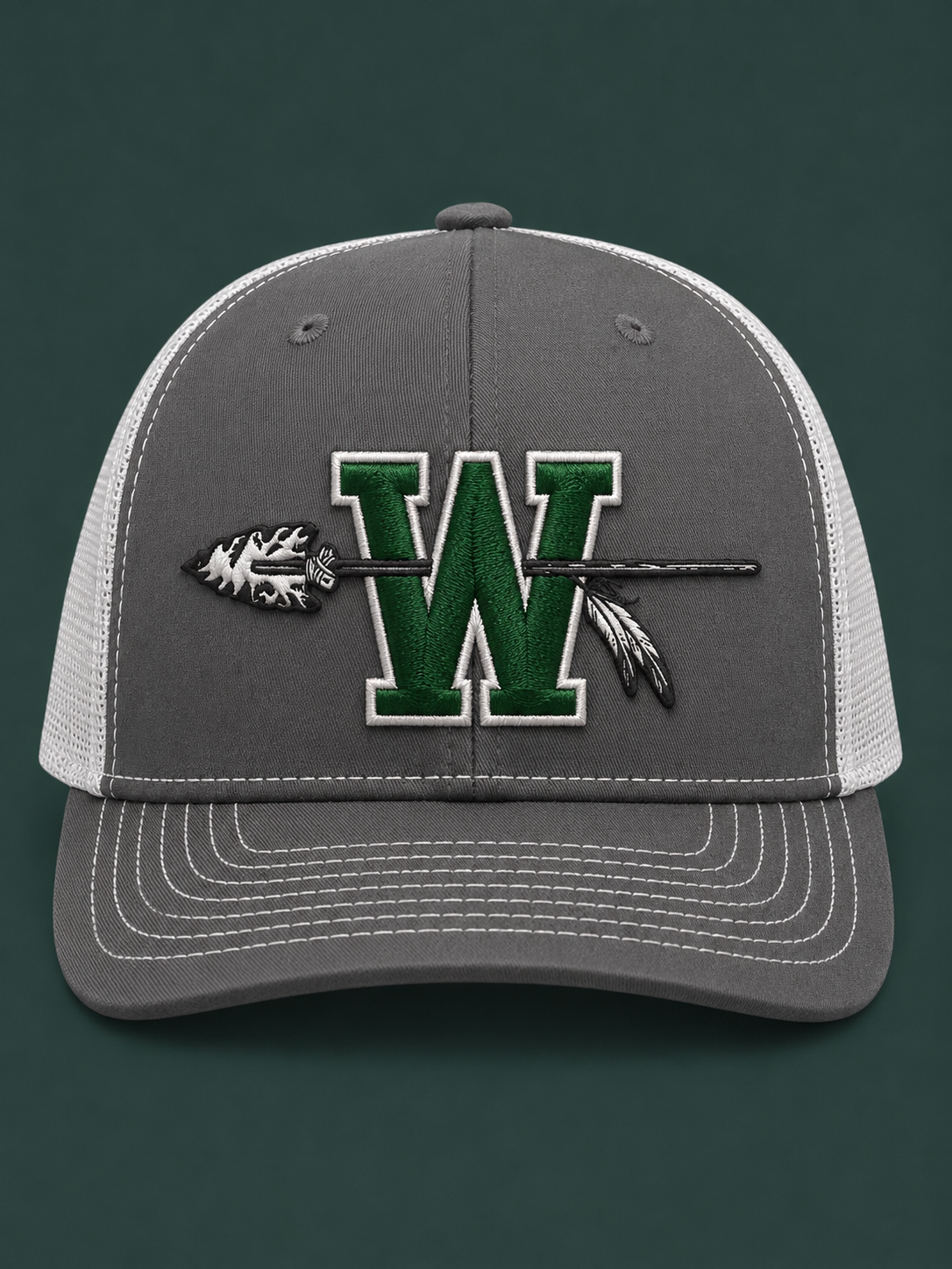 Waxahachie Indians Embroidered Snapback Trucker Hat