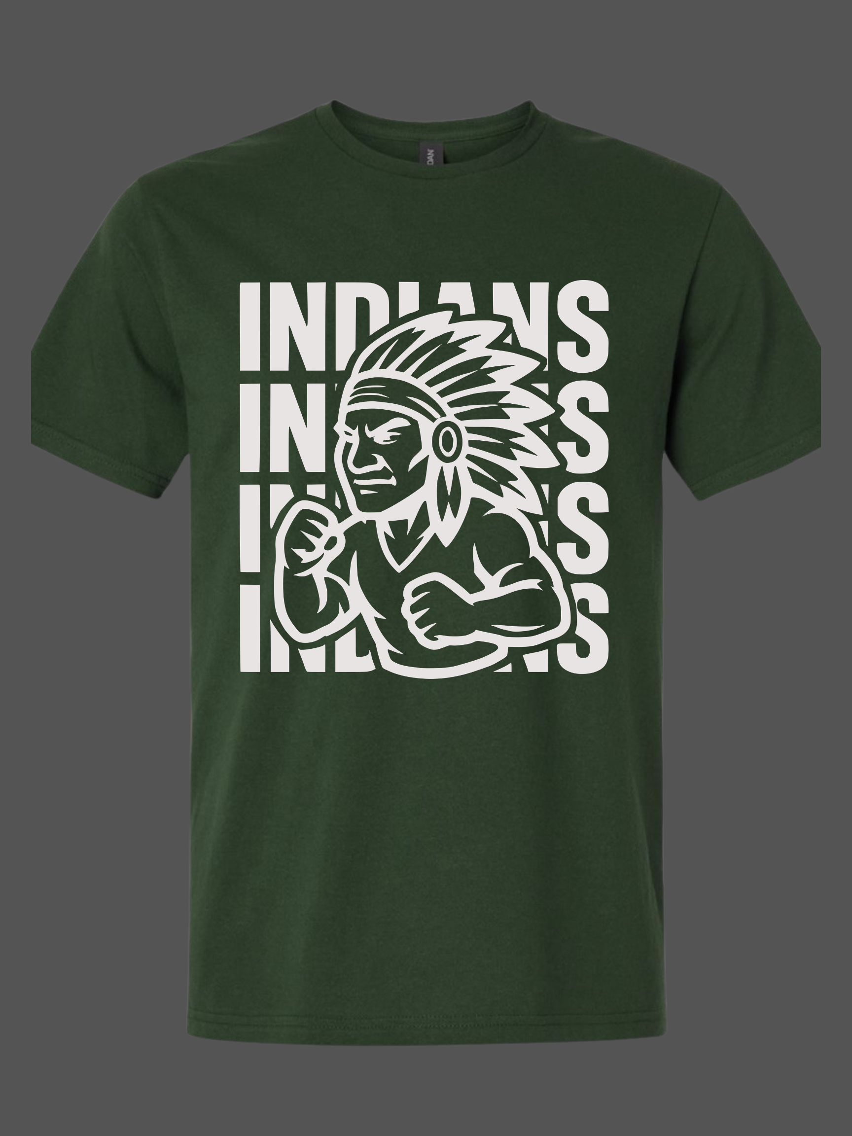 Indians Stacked Mascot T-Shirt