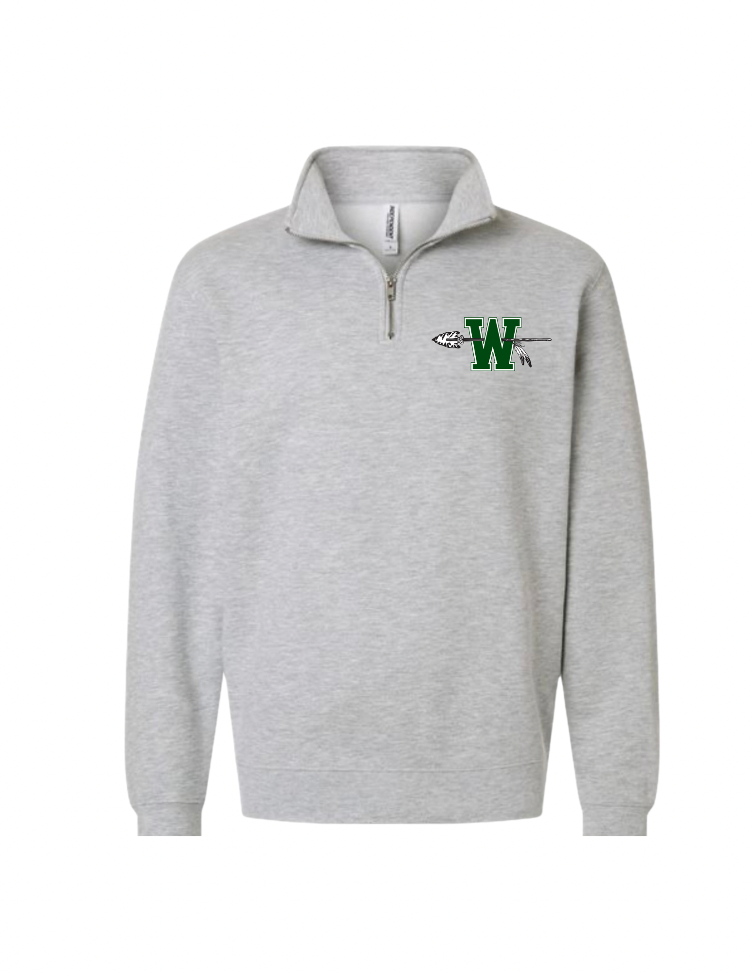 Embroidered Logo Quarter Zip Pullover