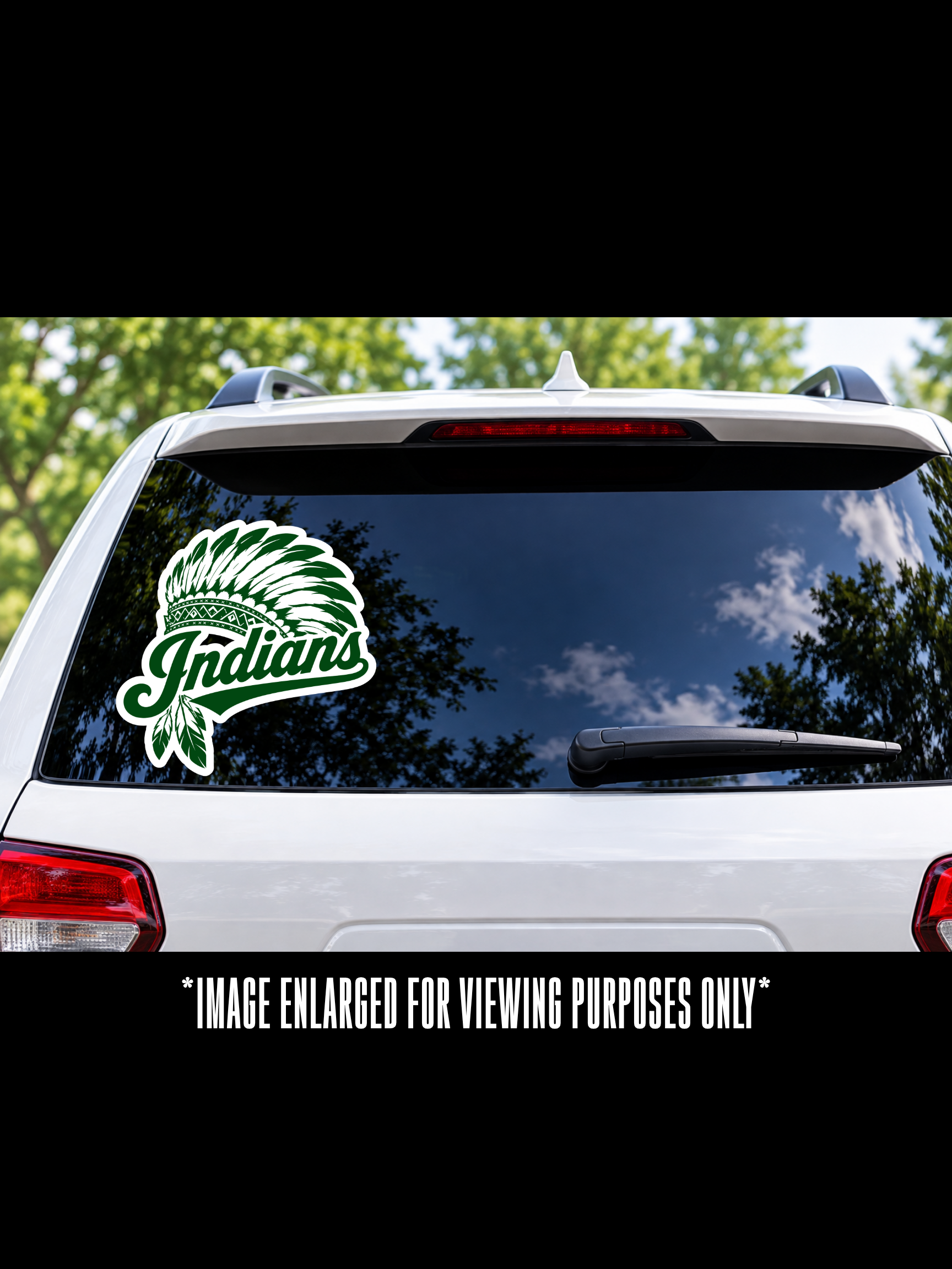 6" Indians UV DTF Car Decal