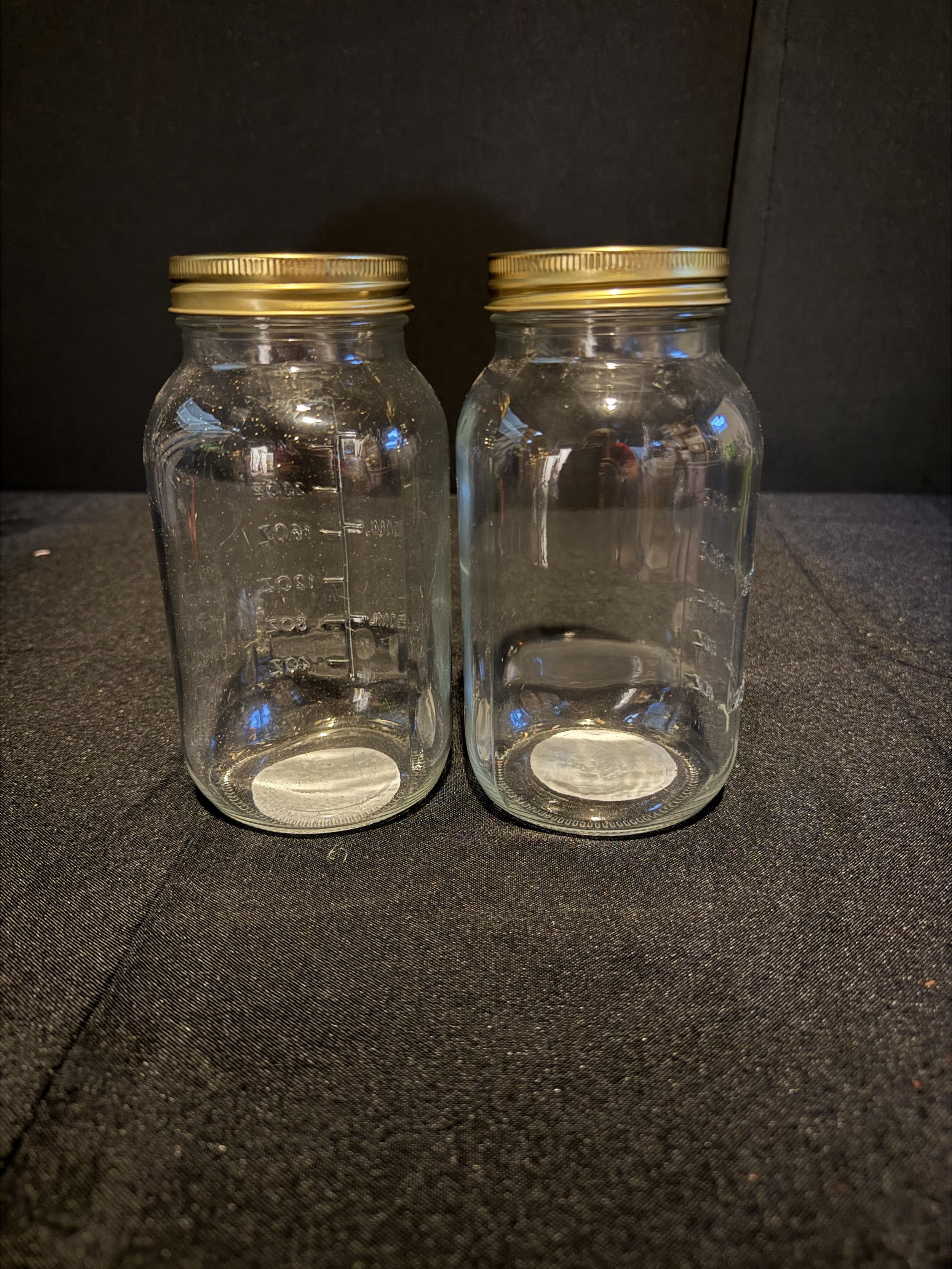 Gold Mason Jars