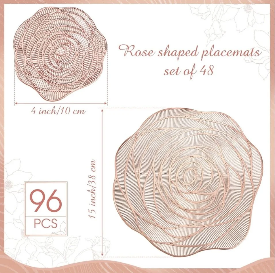 Rose Shaped Placemats 