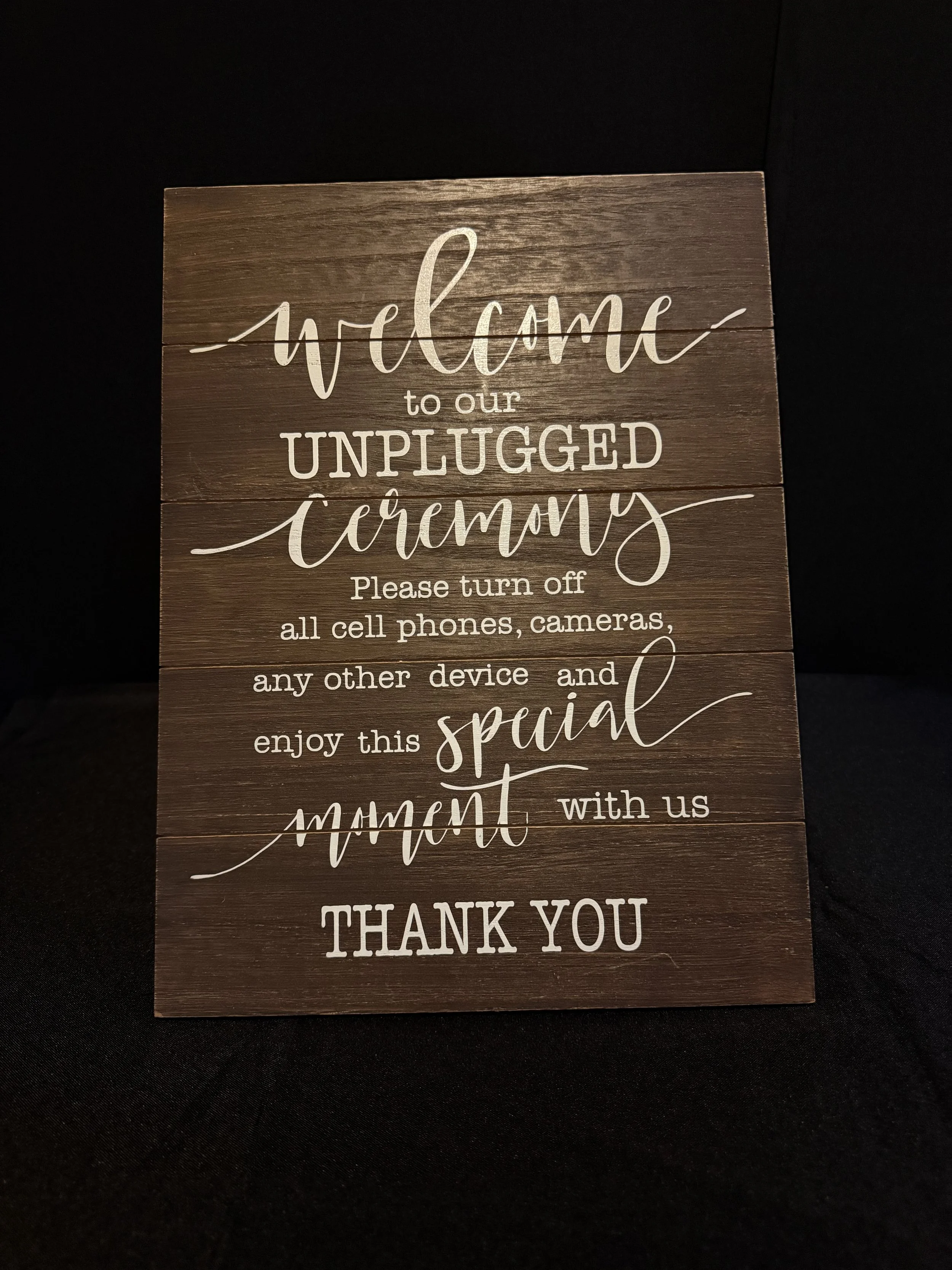 Unplugged Ceremony