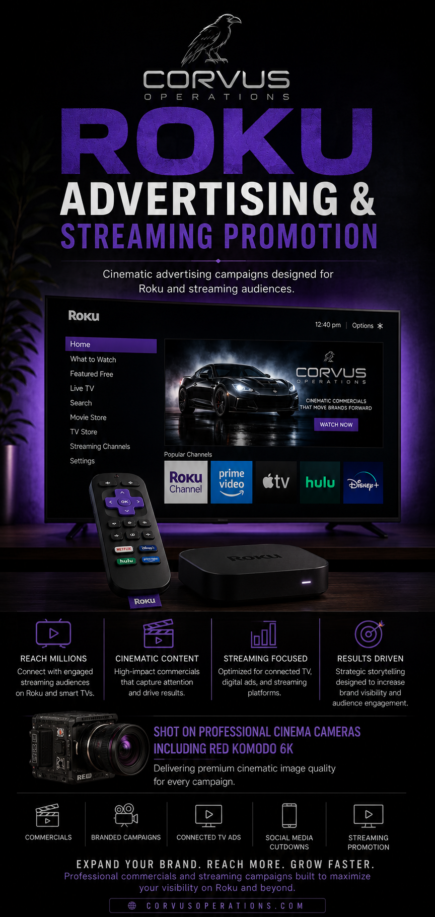 Roku Advertising & Streaming Promotion