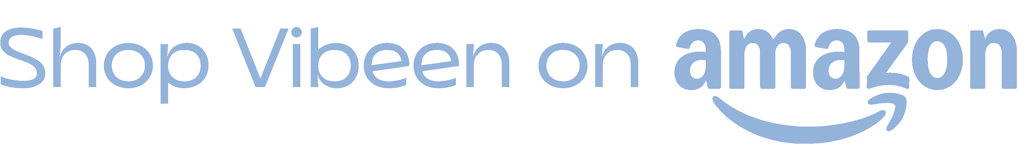 Text that reads "Shop Vibeen on Amazon" with the Amazon smile logo