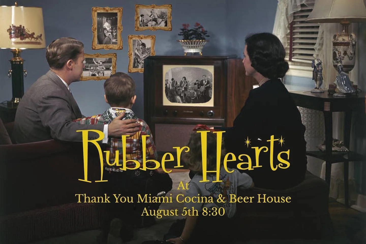 Have you heard? Your favorite Punk rock band is back! Come out to Thank You Miami Cocina &amp; Beer House on August 5th at 8:30. Cya there! ❤️&zwj;🔥❤️&zwj;🔥❤️&zwj;🔥

#rubberhearts #thankyoumiami #rocknroll #punk #grunge #gig