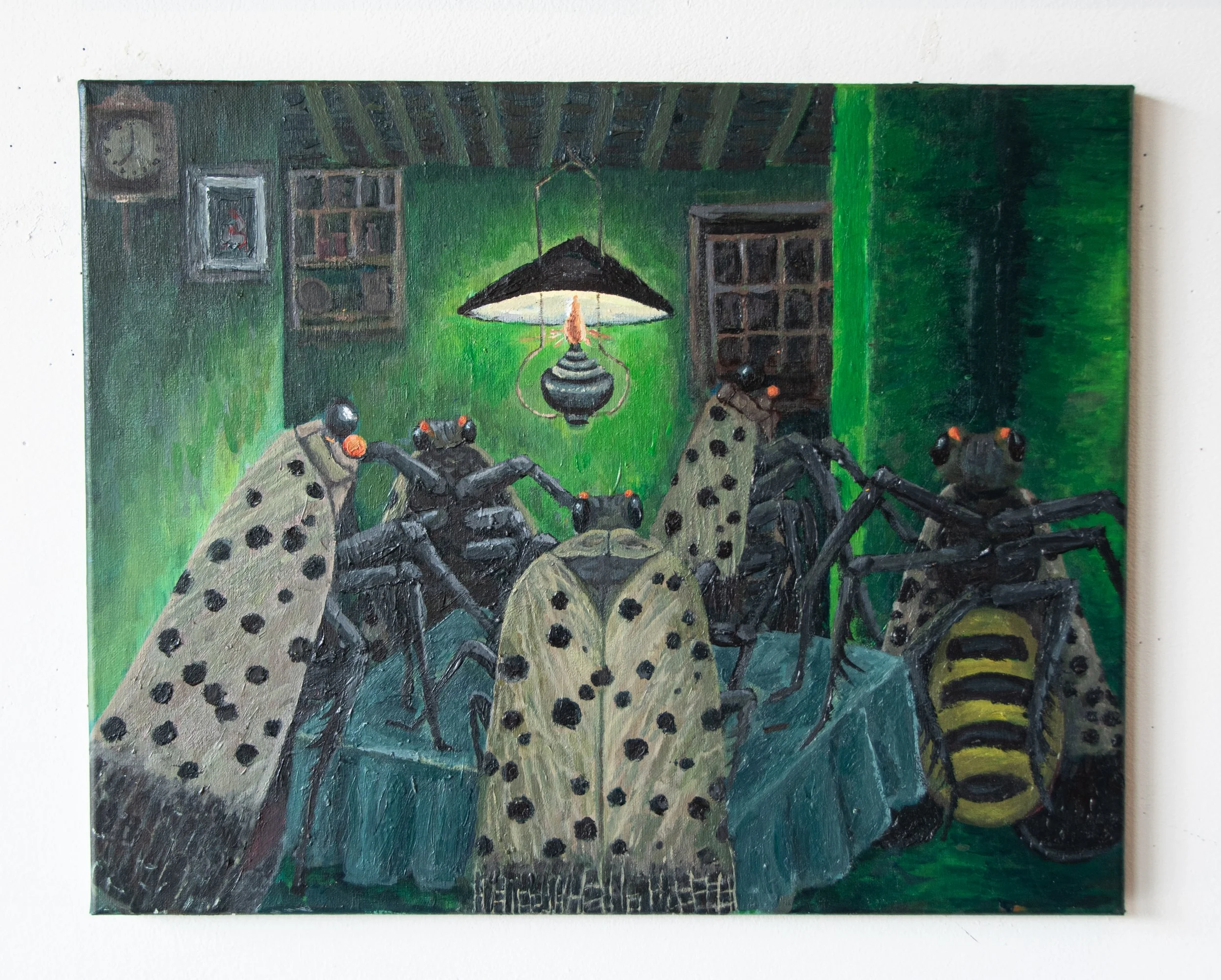 Lantern Flies as Van Gogh's "Potato Eaters," December 2023