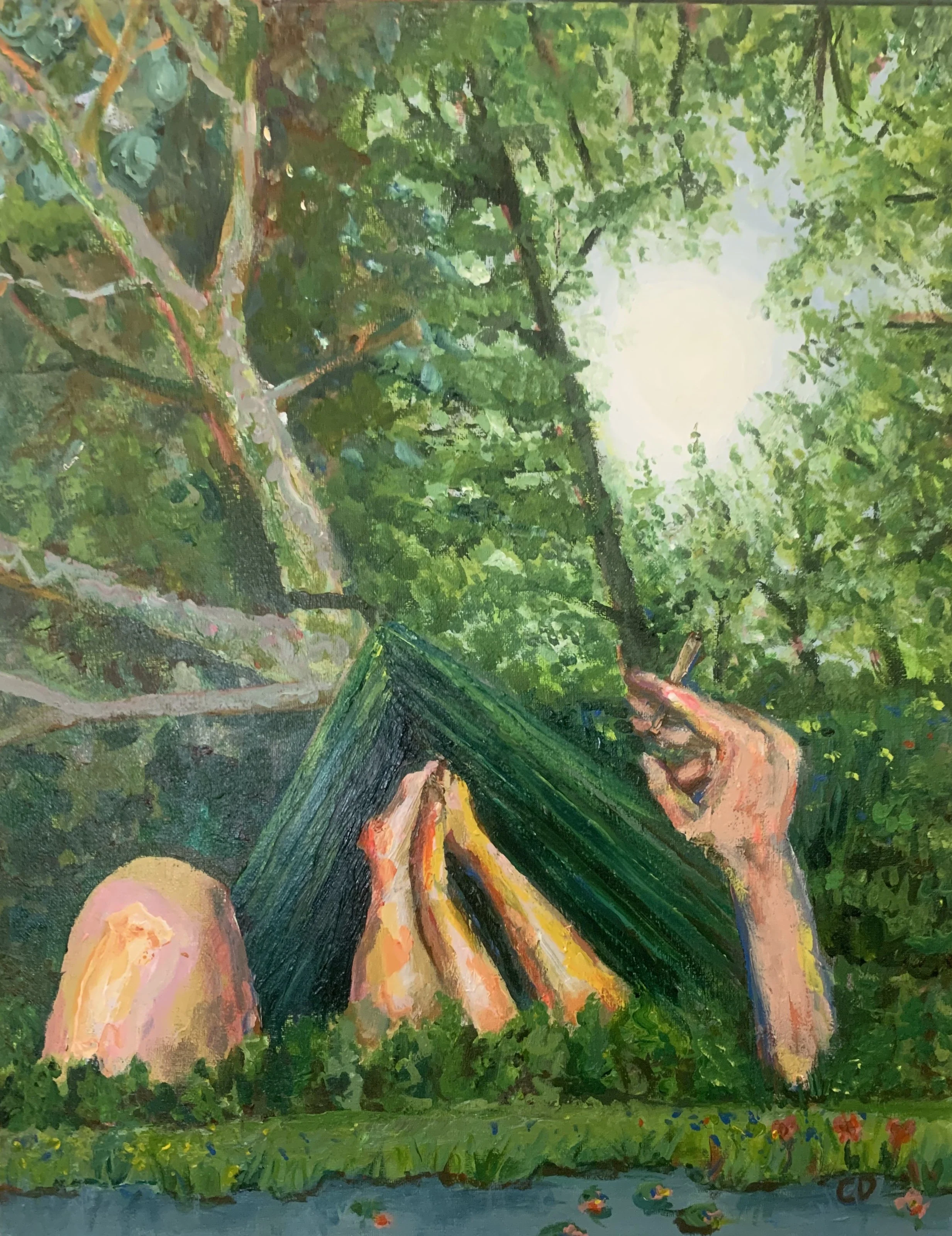 In The Forest, Acrylic on Canvas, 18x24