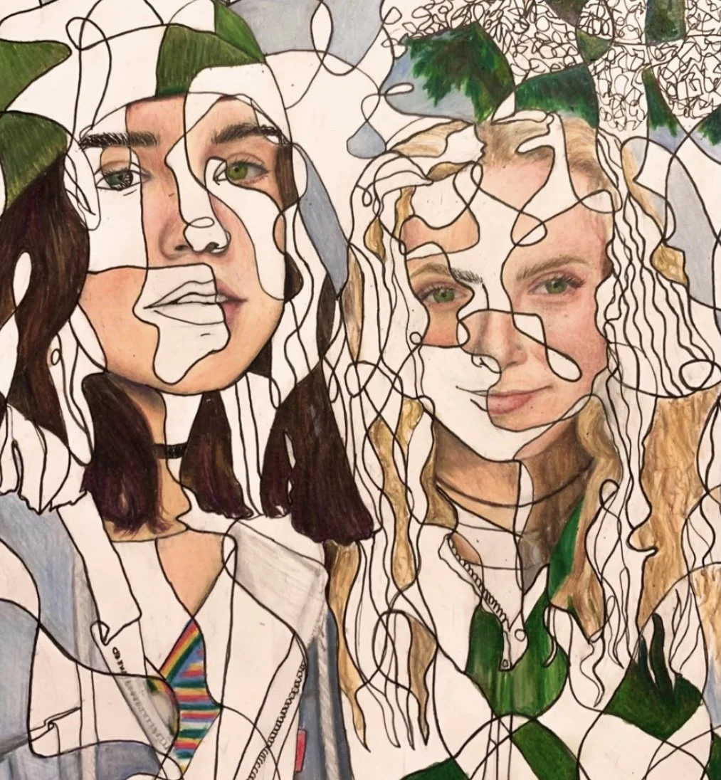 In Pieces, Colored Pencil & Ink, 2019
