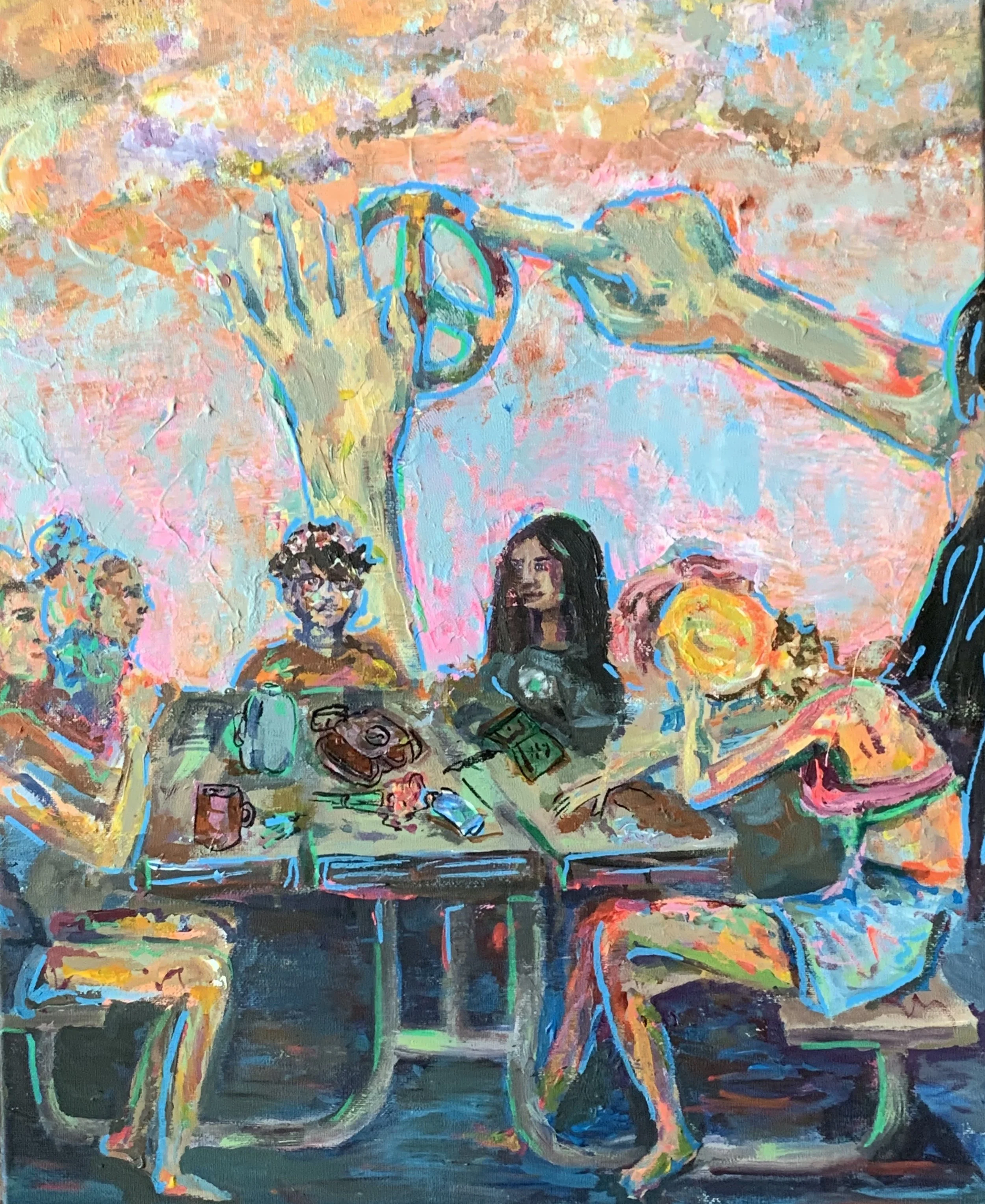 Camping Trip, Acrylic on Canvas, 18x24