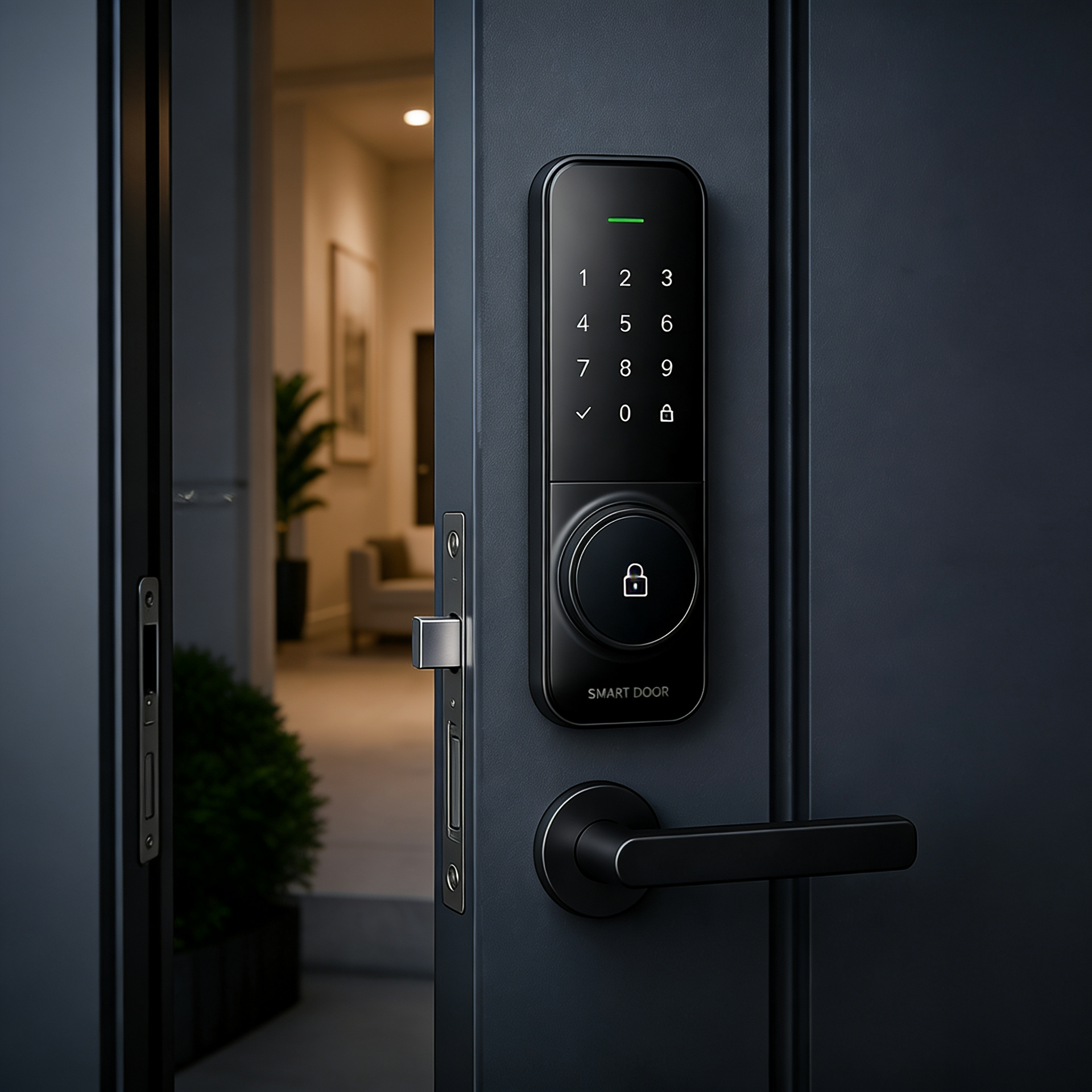Smart doors with automatic locking function in Dallas, TX