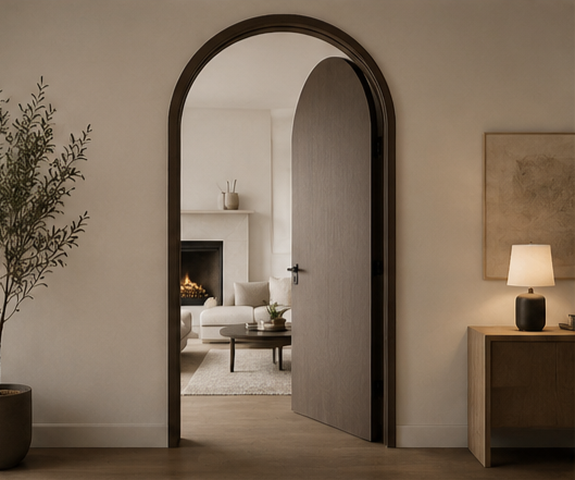 Arched interior doors for timeless residential interiors in Dallas