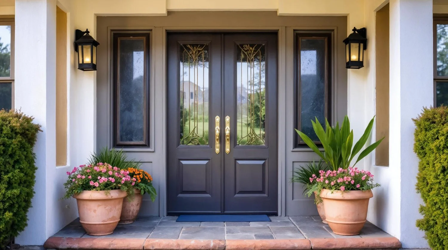 Weather resistant entry doors designed for Dallas homes