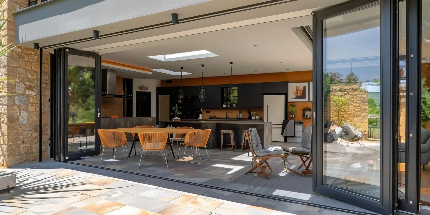 Bi-fold doors for indoor and outdoor living in Dallas, TX