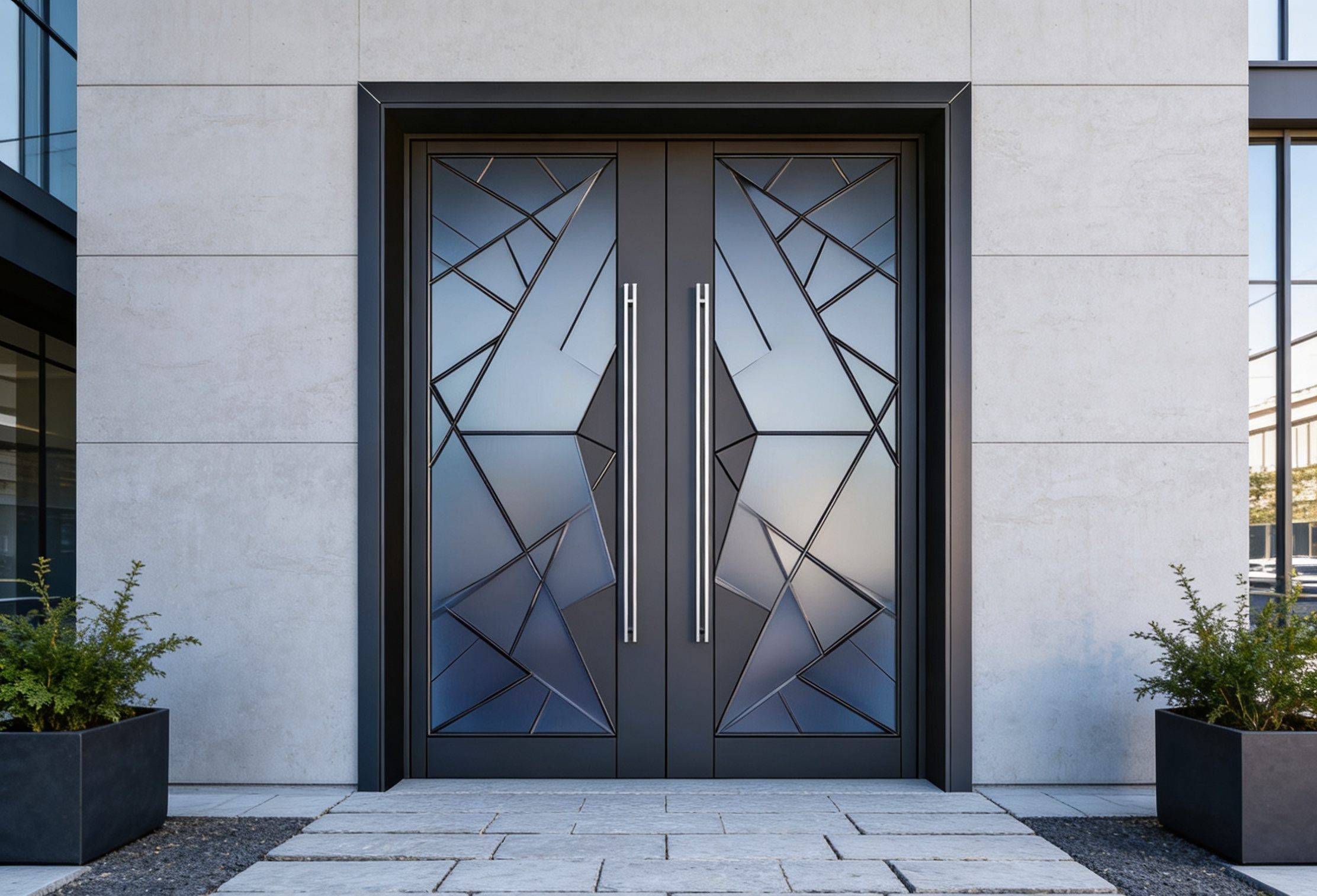 Entry doors with privacy glass configurations for Dallas homes