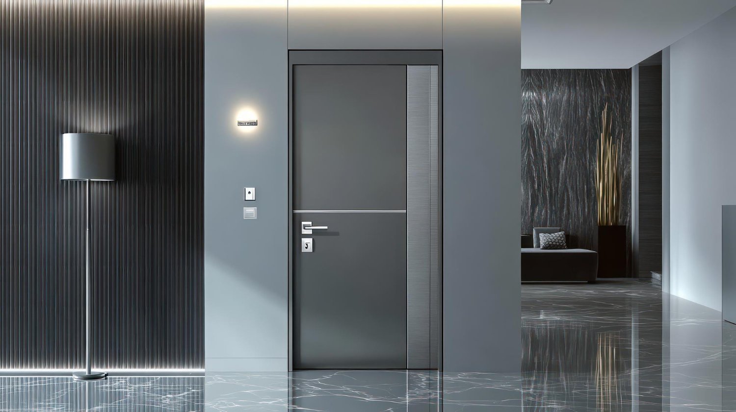 Steel interior doors for modern residential interiors in Dallas, TX