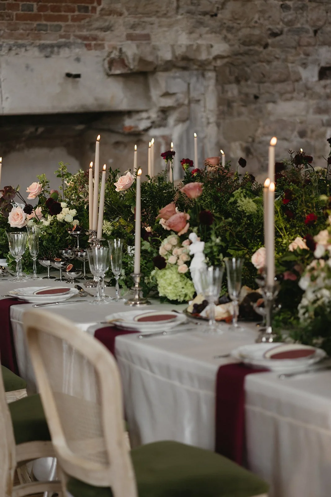 White and Pink Wedding Flowers - Dorset Wedding Florist - Lulworth Castle Wedding