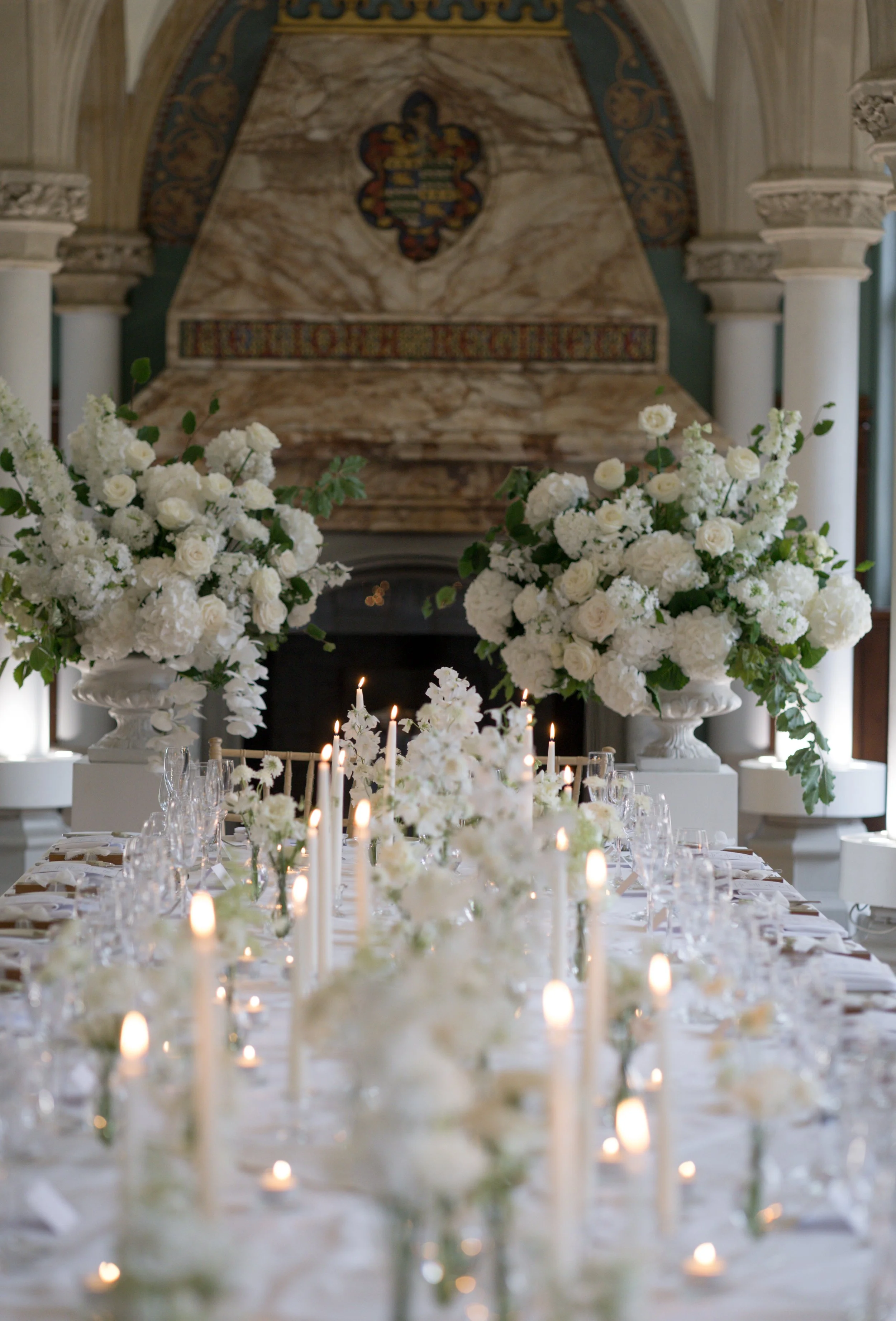 White and Green Wedding Flowers - Surrey Wedding Florist - Wotton Hall Wedding