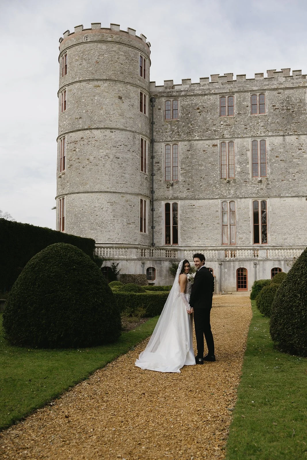 White and Pink Wedding Flowers - Dorset Wedding Florist - Lulworth Castle Wedding