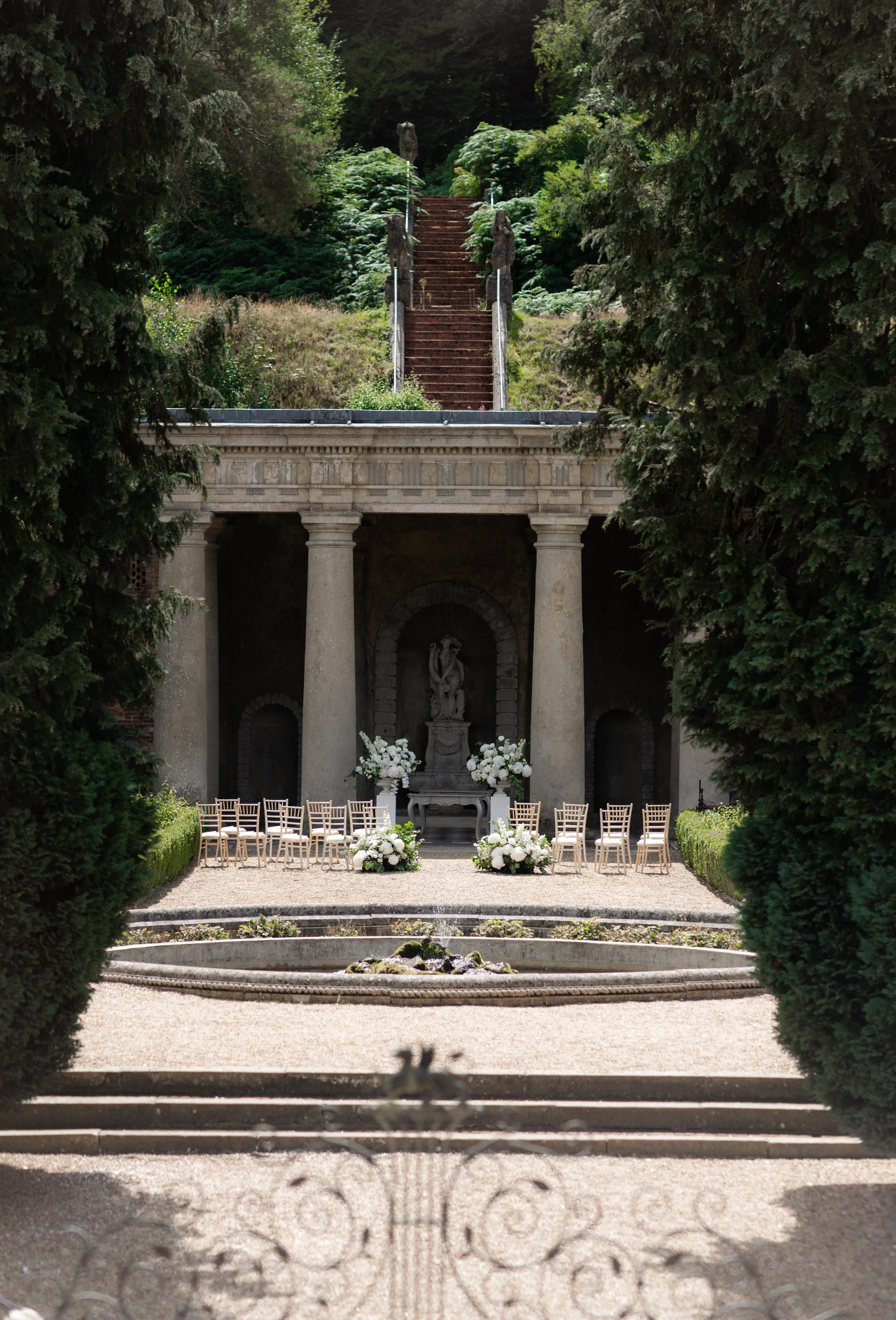 White and Green Wedding Flowers - Surrey Wedding Florist - Wotton Hall Wedding