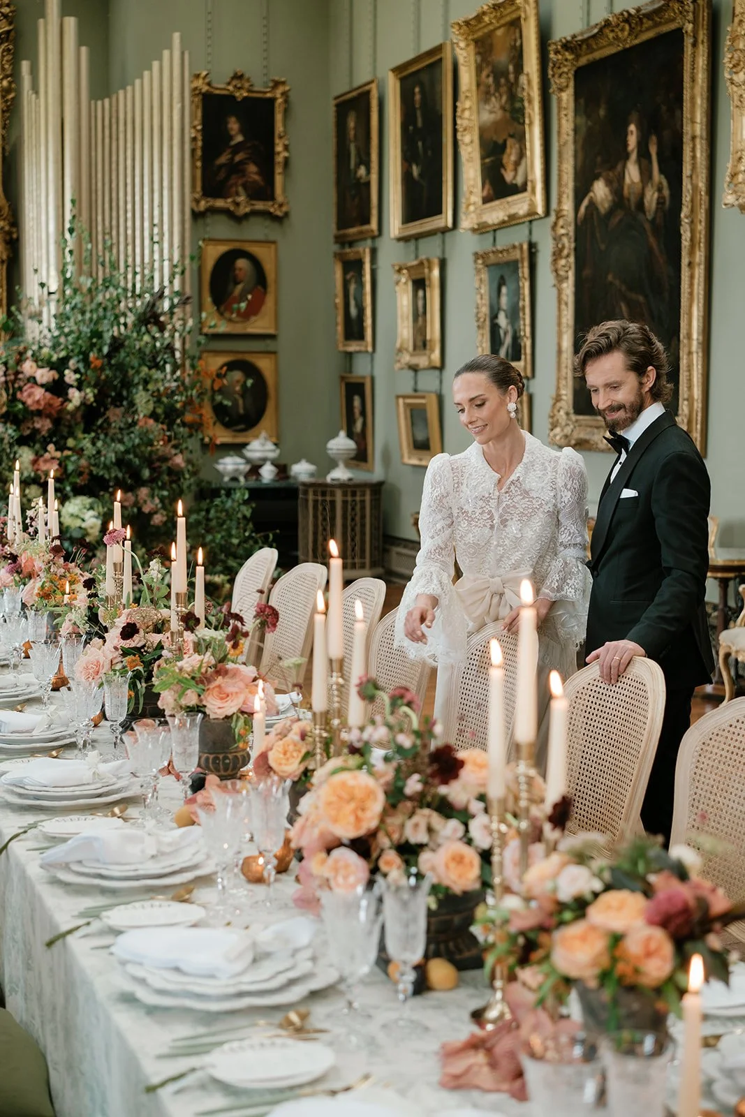 Dramatic Wedding Flowers - Hampshire Wedding Florist - Somerley House Wedding Flowers
