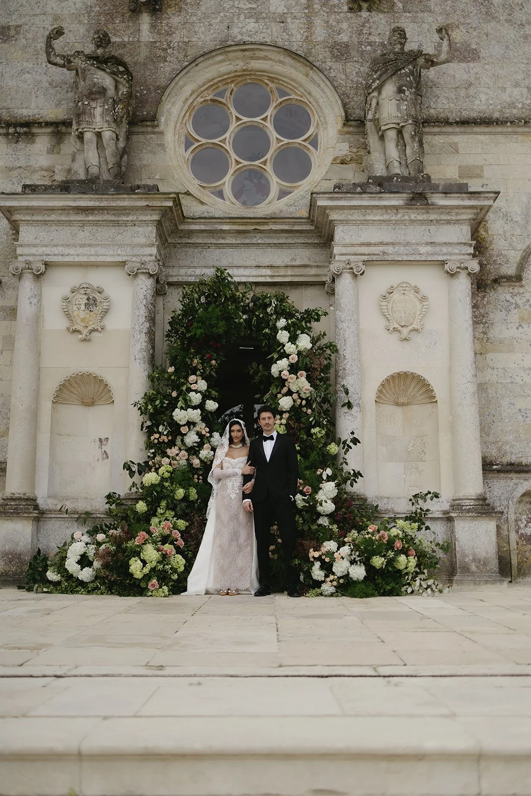 White and Pink Wedding Flowers - Dorset Wedding Florist - Lulworth Castle Wedding