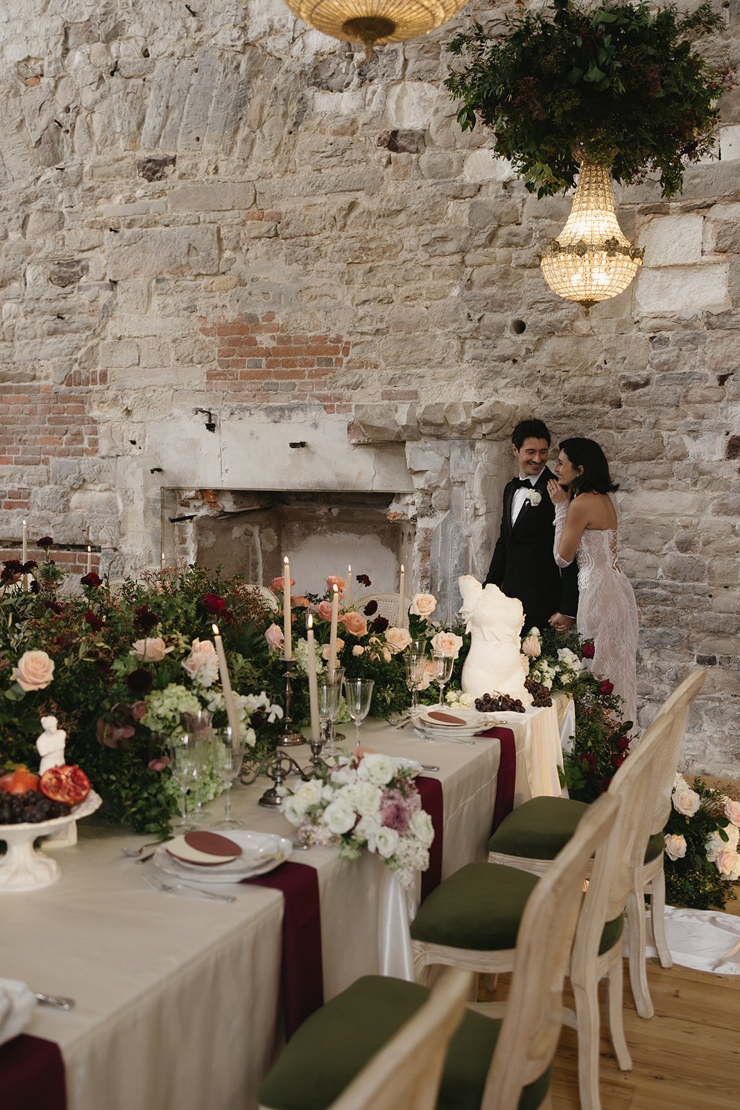 White and Pink Wedding Flowers - Dorset Wedding Florist - Lulworth Castle Wedding