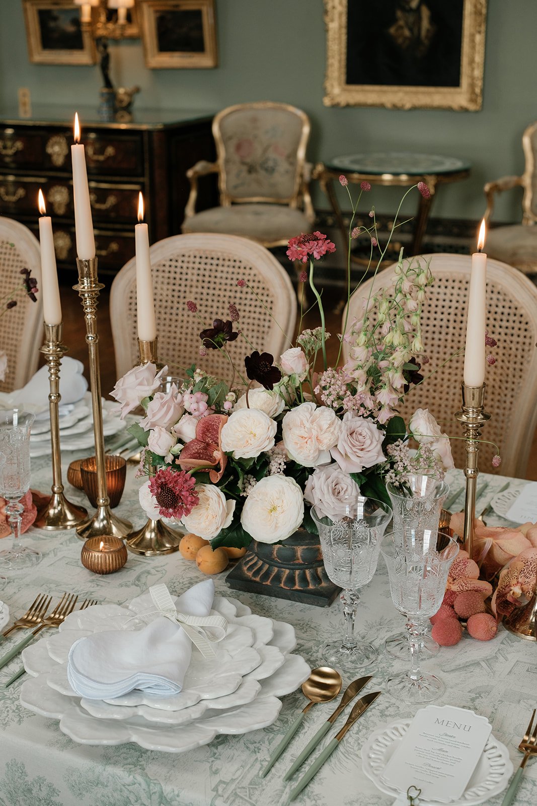 Dramatic Wedding Flowers - Hampshire Wedding Florist - Somerley House Wedding Flowers