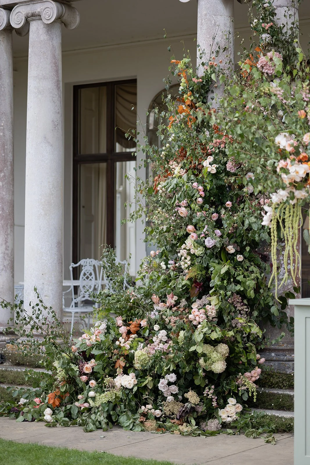 Dramatic Wedding Flowers - Hampshire Wedding Florist - Somerley House Wedding Flowers