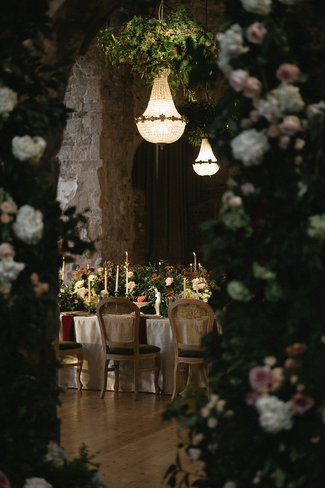 White and Pink Wedding Flowers - Dorset Wedding Florist - Lulworth Castle Wedding