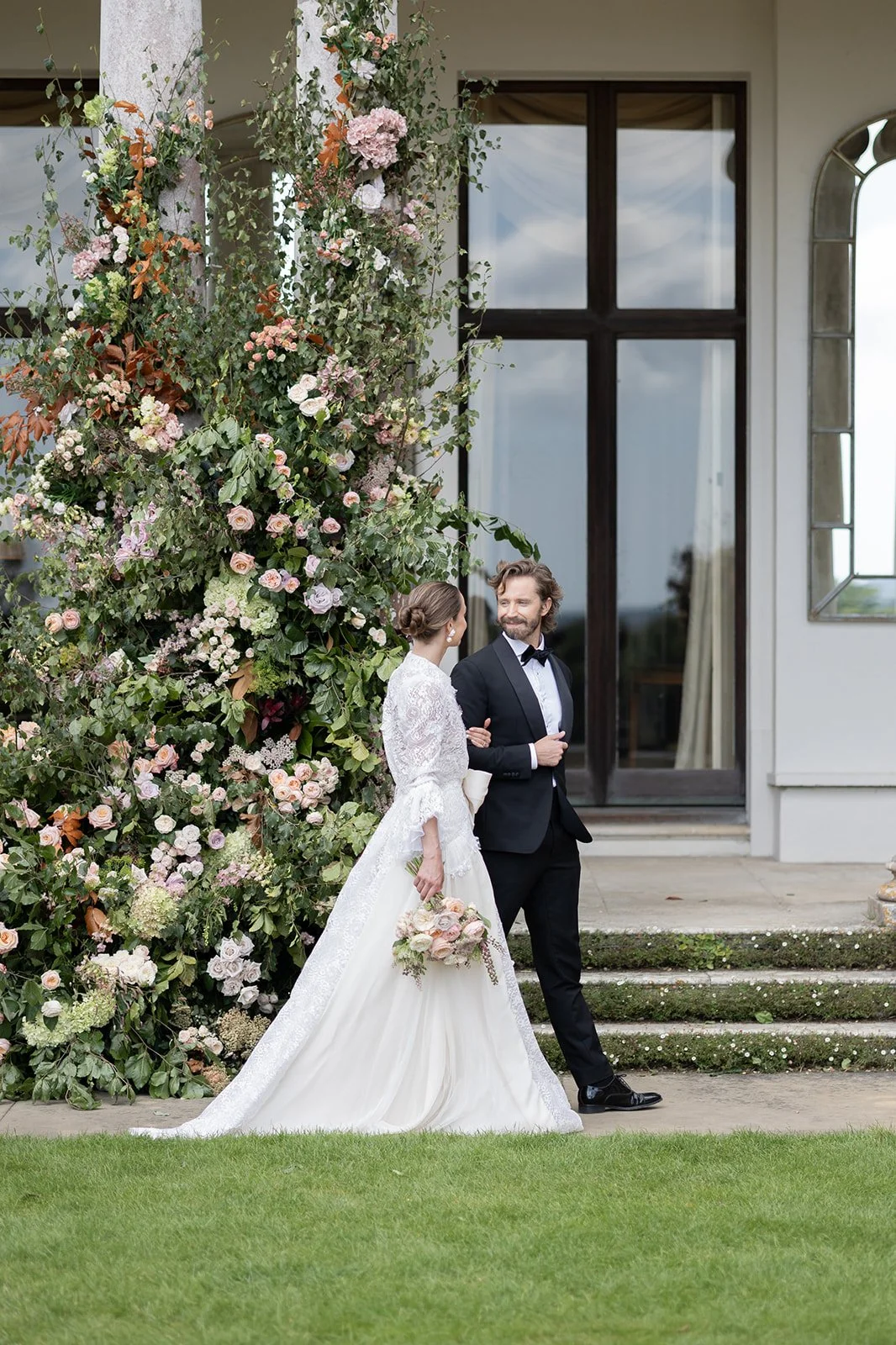 Dramatic Wedding Flowers - Hampshire Wedding Florist - Somerley House Wedding Flowers