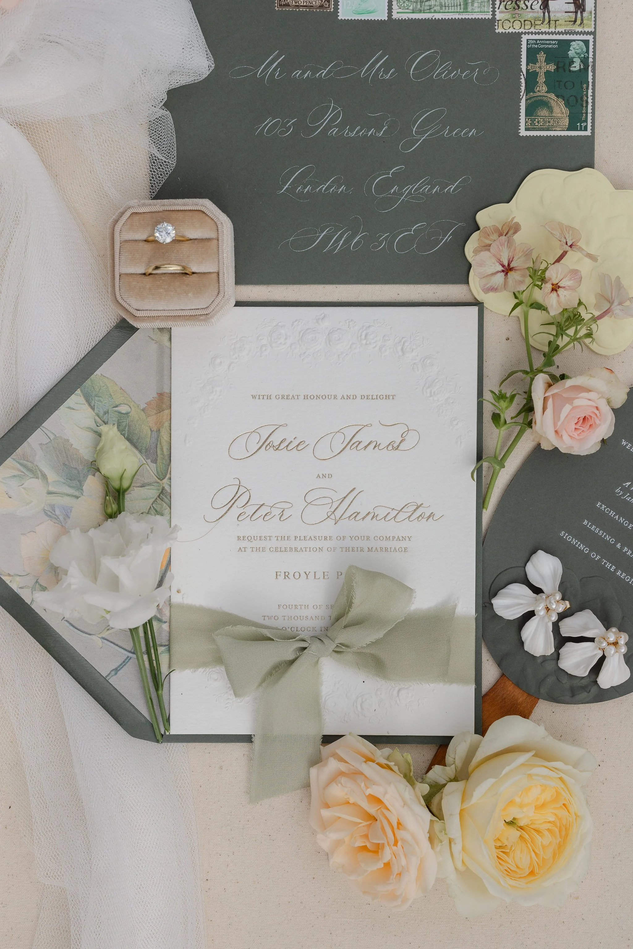 Soft peach Wedding Flowers - Surrey Wedding Florist - Froyle Park Wedding Flowers